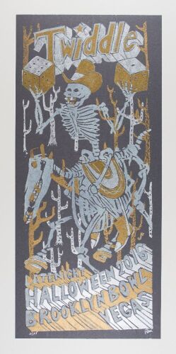 2016 Jim Pollock Twiddle Halloween The Brooklyn Bowl Las Vegas LE Signed Pollock Poster Mint 91