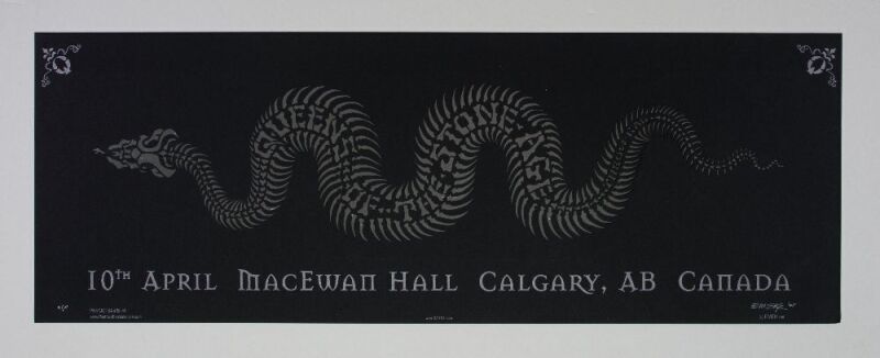 2005 EMEK Queens of the Stone Age MacEwan Hall Calgary Alberta AP Signed Emek Poster Near Mint 85