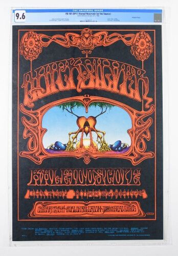 1968 FD-101 Quicksilver Messenger Service Avalon Ballroom Poster CGC 9.6