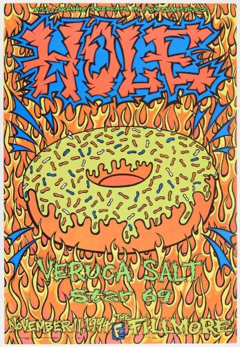 1994 Hole Veruca Salt The Fillmore Poster Near Mint 85