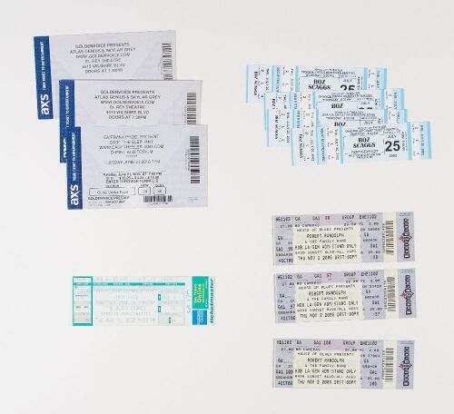 Lot of Jimmy Page Robert Randolph Boz Scaggs Cage The Elephant Atlas Genius Skylar Grey Tickets Not Graded