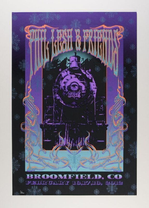 2012 Phil Lesh & Friends Broomfield Colorado LE Poster Near Mint 89