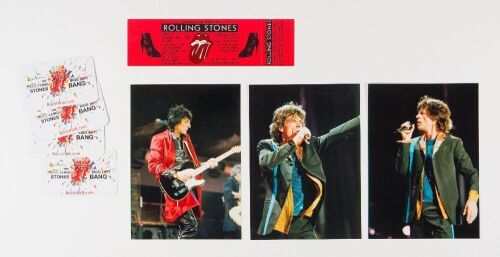 Lot of Various Rolling Stones Ticket and Ephemera Not Graded