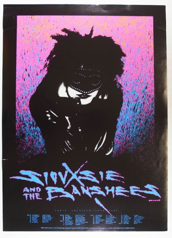 1986 PCL-2B Stanley Mouse Siouxsie & The Banshees North American Tour Extra Fine 67