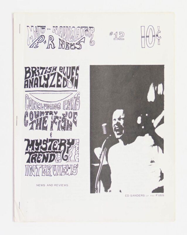 1966 Mojo Navigator Rock and Roll News Zine #12 With Handbills Excellent 79