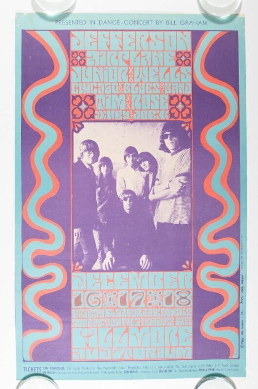 1966 BG-42 Jefferson Airplane Fillmore Auditorium Poster Extra Fine 65