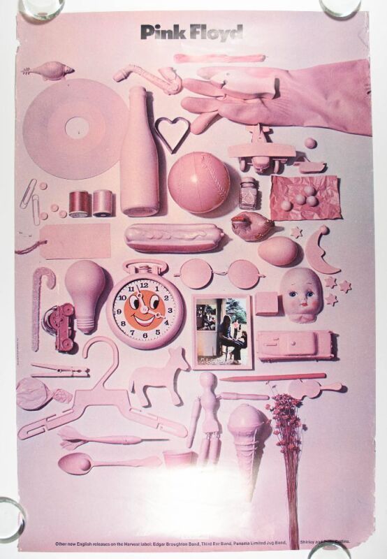 1969 Pink Floyd Ummagumma Harvest Records Promo Poster Extra Fine 61