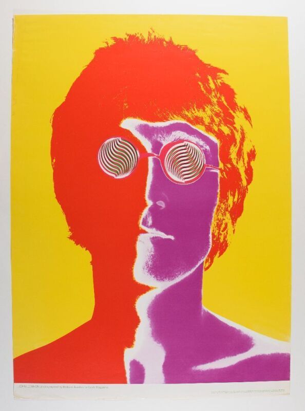 1967 The Beatles John Lennon Richard Avedon for Look Magazine Poster Extra Fine 65