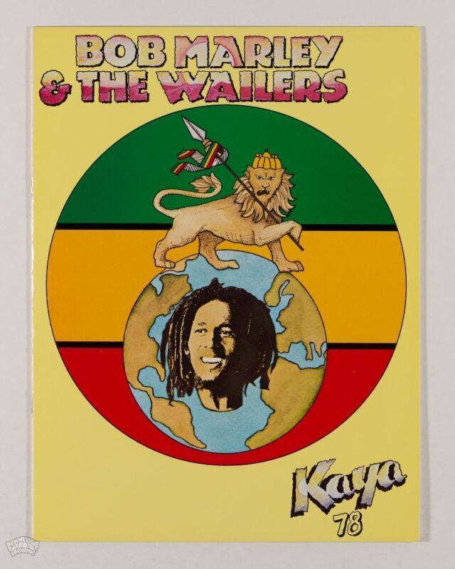 1978 Bob Marley Kaya World Tour Program Mint 93