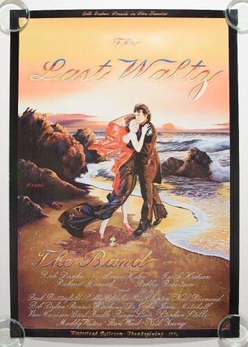 1976 AOR-4.46 The Band The Last Waltz Poster Excellent 79