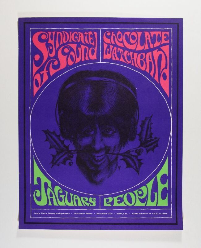 1966 Syndicate of Sound Chocolate Watchband Santa Clara County Fairgrounds Poster Excellent 73