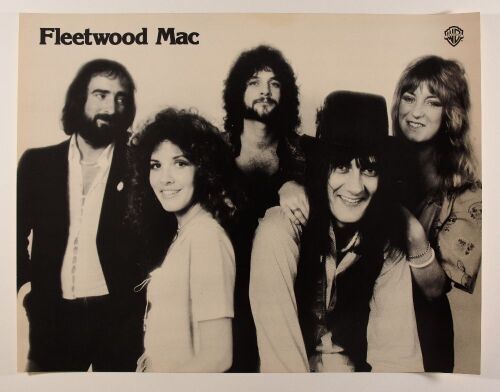 1975 Fleetwood Mac Warner Brothers Records Promotional Poster Excellent 77