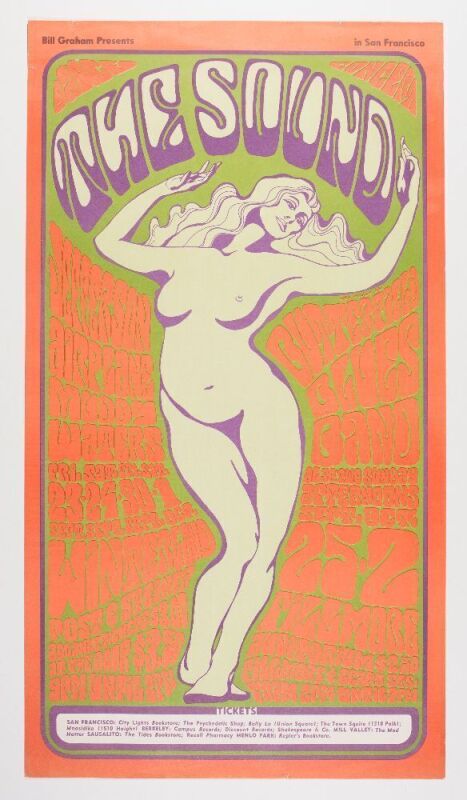 1966 BG-29 Jefferson Airplane Winterland & Fillmore Poster Extra Fine 67