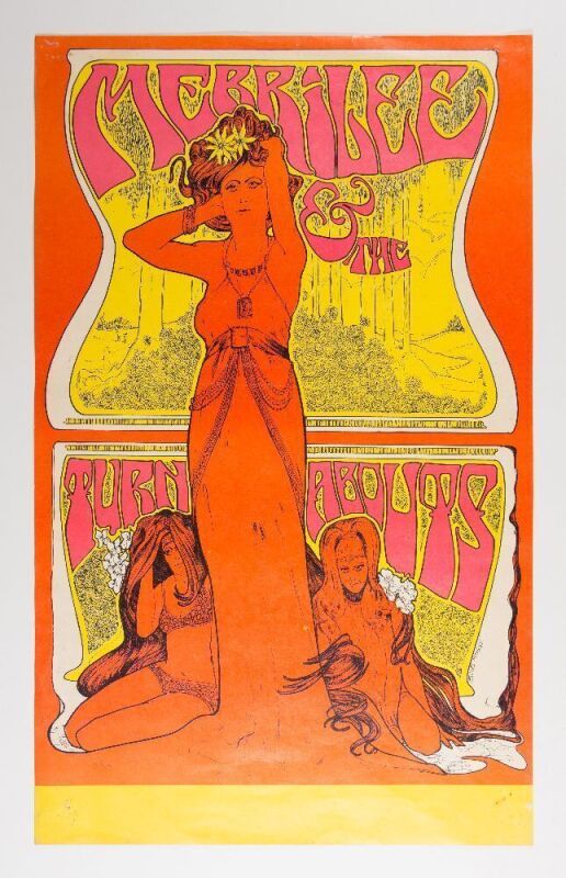 1967 Bob Masse Merrilee Rush & The Turnabouts Advertising Tour Blank Poster Extra Fine 61