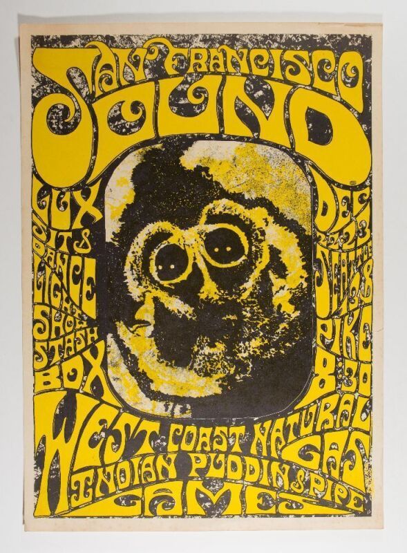1967 West Coast Natural Gas The San Francisco Sound Ballroom Seattle Poster Excellent 73