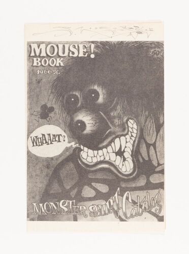 1966 Mouse Studios Monster T Shirt Signed Mouse Catalog Near Mint 87