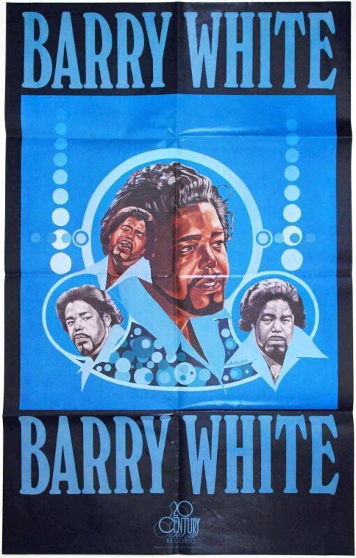 1974 Barry White Can't Get Enough 20th Century Records Promotional Poster Near Mint 89