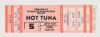 1976 Hot Tuna Armadillo World Headquarters Ticket Stub