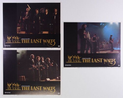 1978 The Band The Last Waltz Martin Scorsese Film Lot of 3 United Artists Theatrical Release Promotional Photo Prints