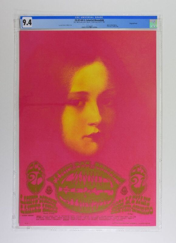 1967 FD-D7 Canned Heat 1601 W Evans Street Denver Poster CGC 9.4