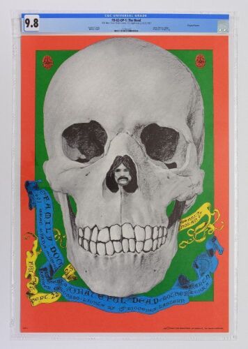 1967 FD-82 Grateful Dead 1601 W Evans Street Denver Poster CGC 9.8