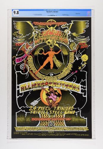 1971 BG-268 Hot Tuna Allman Brothers Band Fillmore West Poster CGC 9.8