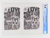 1966 FD-4 Love Sons Of Adam The Charlatans Fillmore Auditorium Uncut Handbill Sheet CGC 9.0