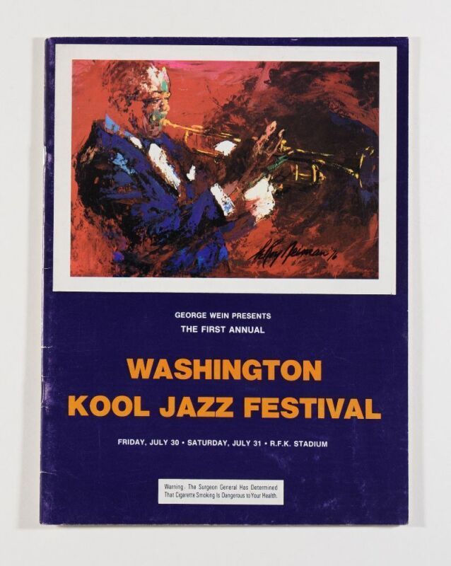1976 Marvin Gaye Smokey Robinson The Washington Kool Jazz Festival Program Excellent 71
