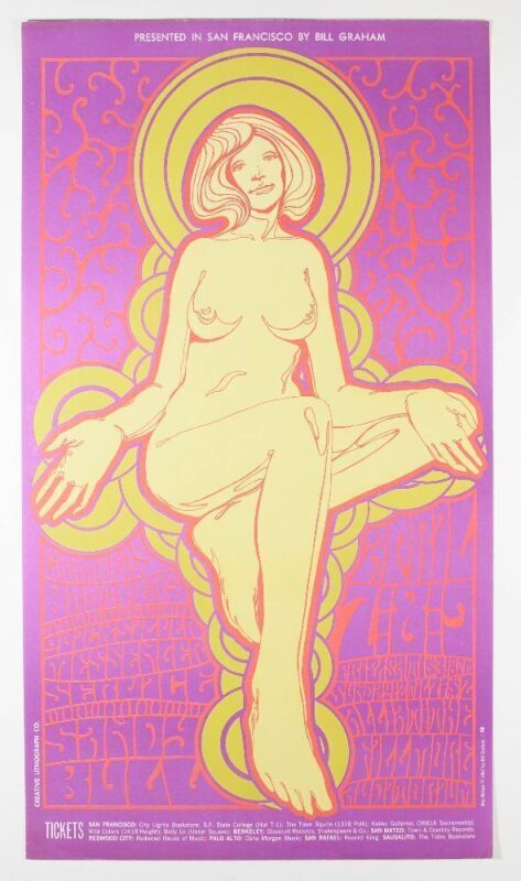 1967 BG-58 The Chambers Brothers Fillmore Auditorium Poster Excellent 75
