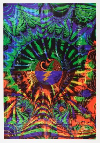 1995 BGP-108 Grateful Dead Oakland Coliseum Poster Near Mint 85