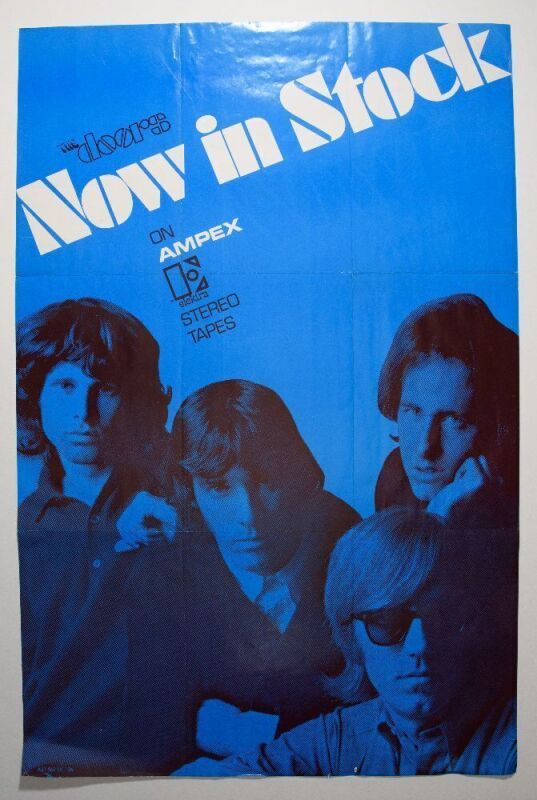 1970 The Doors Ampex Stereo Tapes Promo Poster Excellent 75