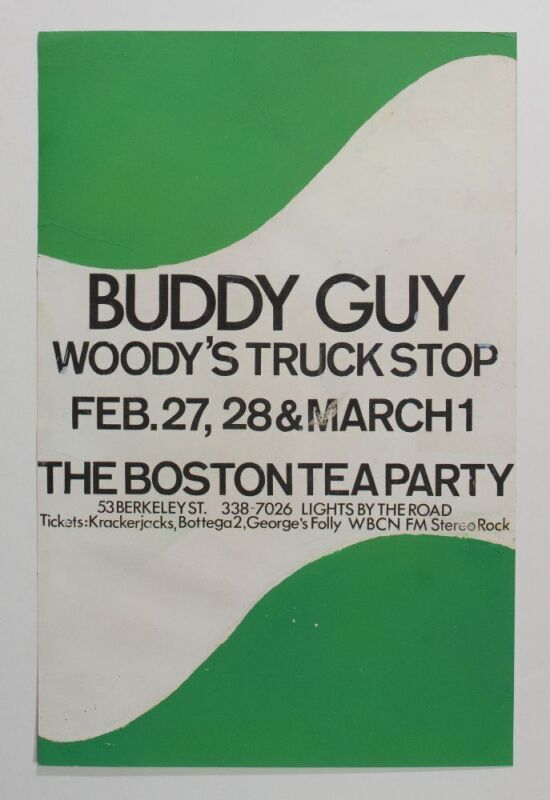 1969 Buddy Guy Boston Tea Party Poster Fine 59 RESTORED