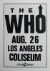 1989 The Who Los Angeles Coliseum Cardboard Poster Excellent 75