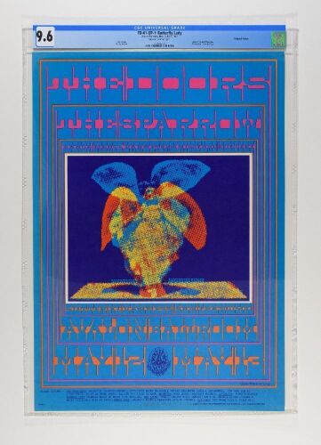 1967 FD-61 The Doors The Sparrow Avalon Ballroom Signed Moscoso Poster CGC 9.6