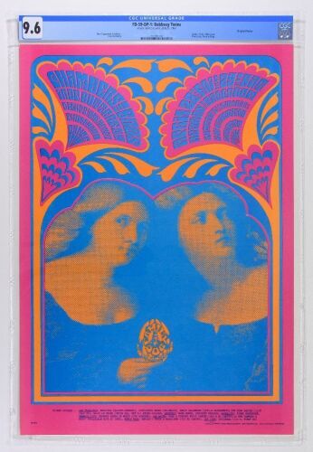 1967 FD-59 Iron Butterfly Chambers Brothers Avalon Ballroom Poster CGC 9.6