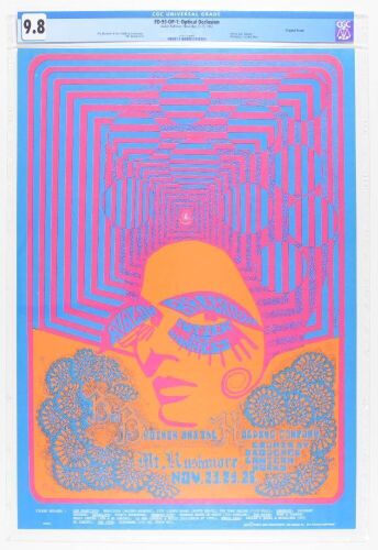 1967 FD-93 Big Brother Janis Joplin Avalon Ballroom Poster CGC 9.8