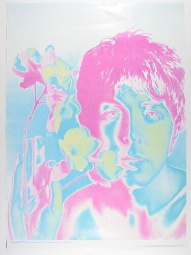 1967 The Beatles Paul McCartney Richard Avedon for Look Magazine Poster Near Mint 81