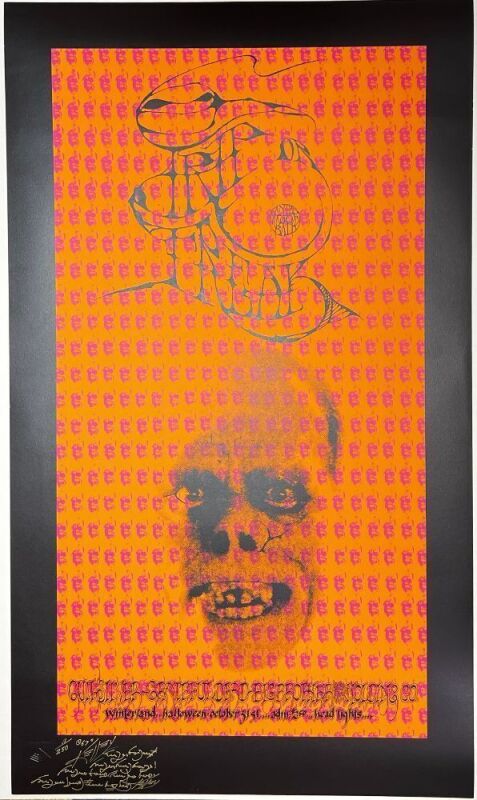 1967 AOR-2.183 Grateful Dead Trip or Freak Winterland LE 11/250 Signed Kelley Poster Mint 91