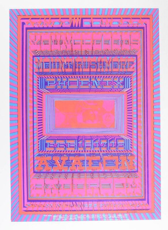 1968 FD-106 Youngbloods Avalon Ballroom Poster Mint 91