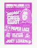 1974 Mama Cass Elliot London Palladium Handbill Near Mint 85