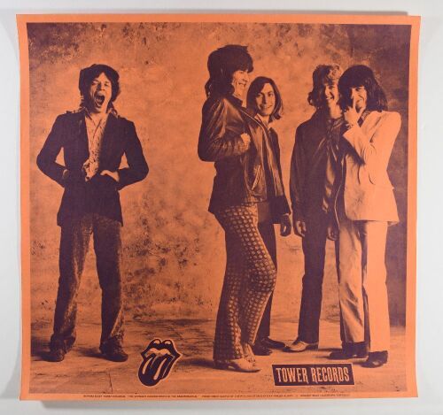 1971 Rolling Stones Sticky Fingers Tower Records Promo RP Poster Near Mint 87