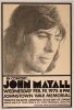 1975 John Mayall The Johnstown War Memorial Poster Excellent 75