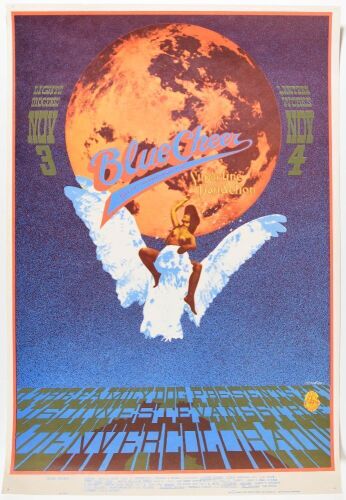 1967 FD-D10 Blue Cheer 1601 W Evans Street Denver Poster Excellent 79