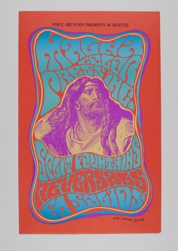 1986 Magna Color Pressing Seattle Poster Near Mint 81