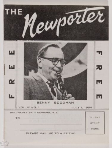 1958 Benny Goodman The Newporter Jazz Program Near Mint 87