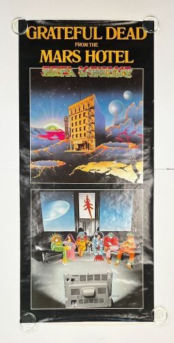 1974 Grateful Dead From the Mars Hotel Large Promotional Poster Near Mint 81
