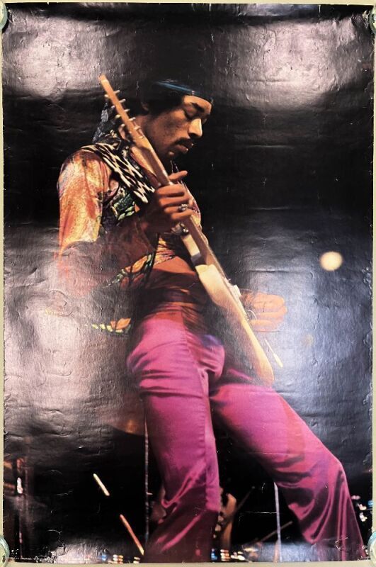 1970 Jimi Hendrix Germany Headshop Poster Excellent 73