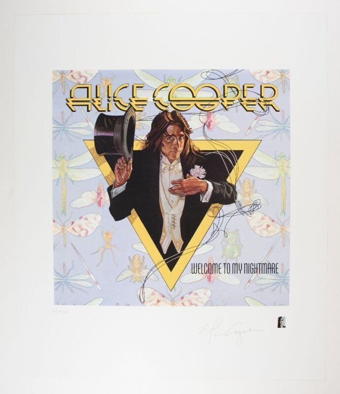 1995 Alice Cooper Welcome To My Nightmare Commemorative LE Print Poster Mint 93