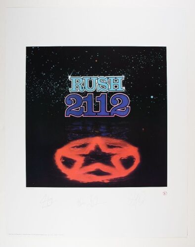 1996 Rush 2112 Commemorative LE Print Poster Near Mint 85