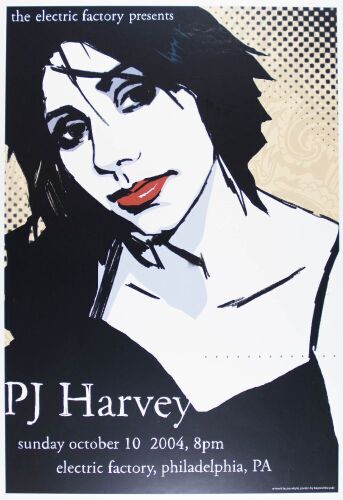 2004 PJ Harvey The Electric Factory Philadelphia Poster Near Mint 87